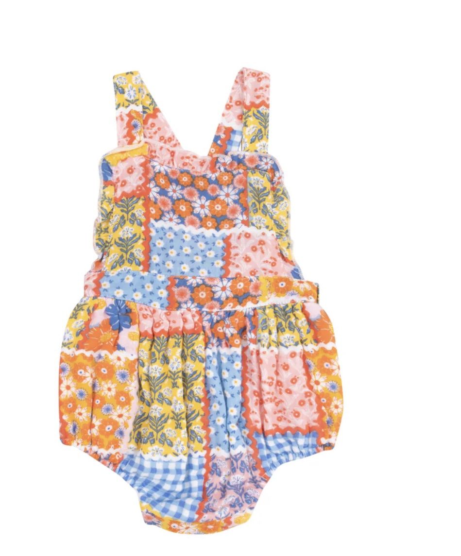 Ric Rac Patchwork Ruffle, Color: Multi, Size: 0-3M