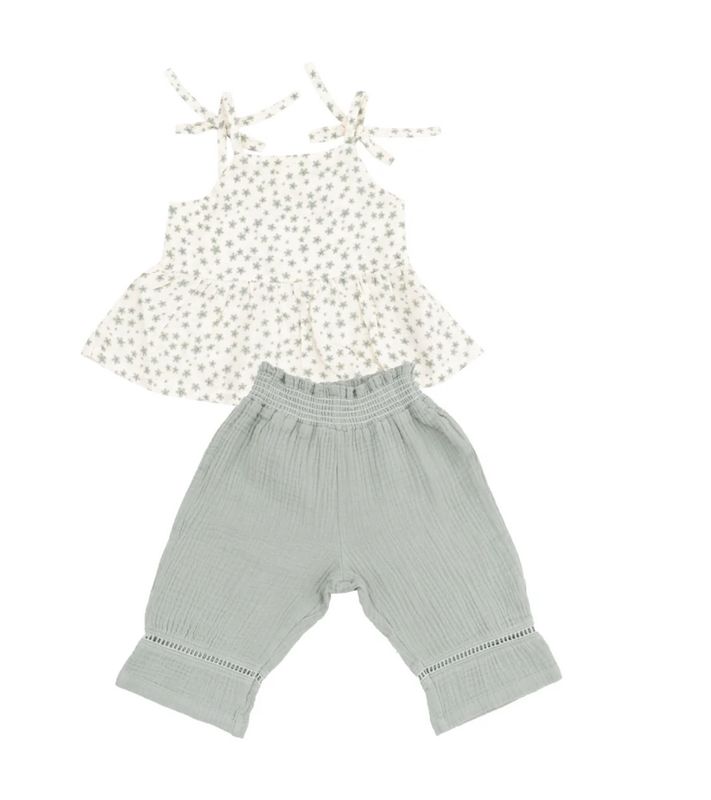 Jadeite Floral Tank &amp; Pants
