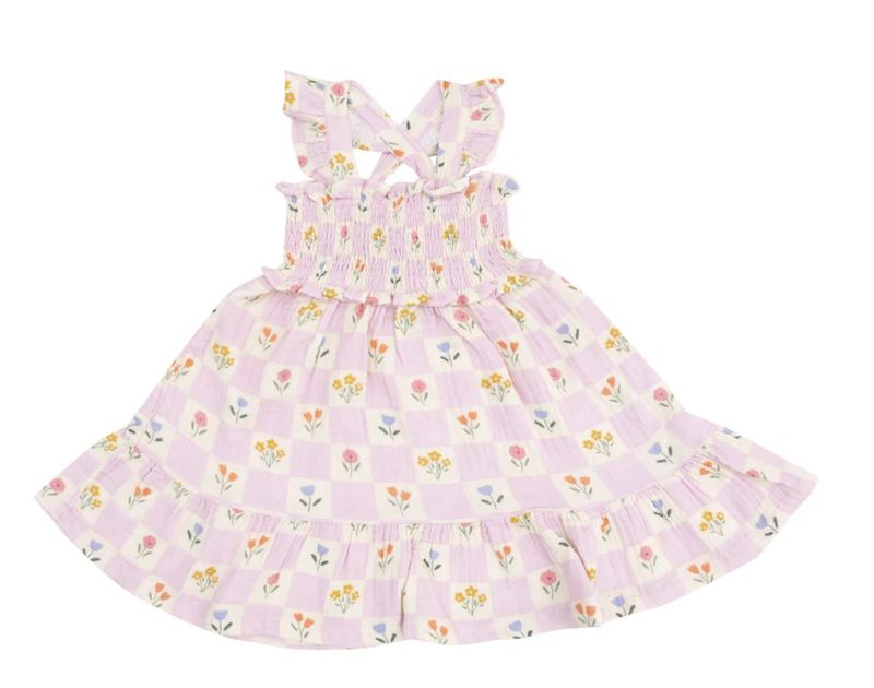 Heather Floral Ruffle Dress
