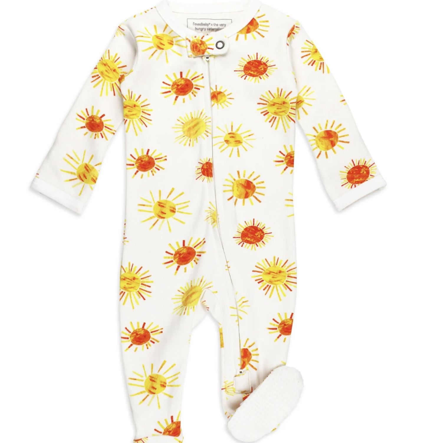 Sunshine Zipper Footie, Color: Sunshine, Size: 0-3M