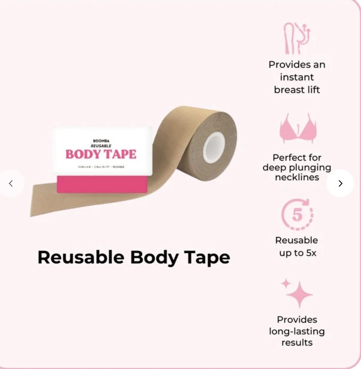 Reusable Body Tape Regular, Color: Beige