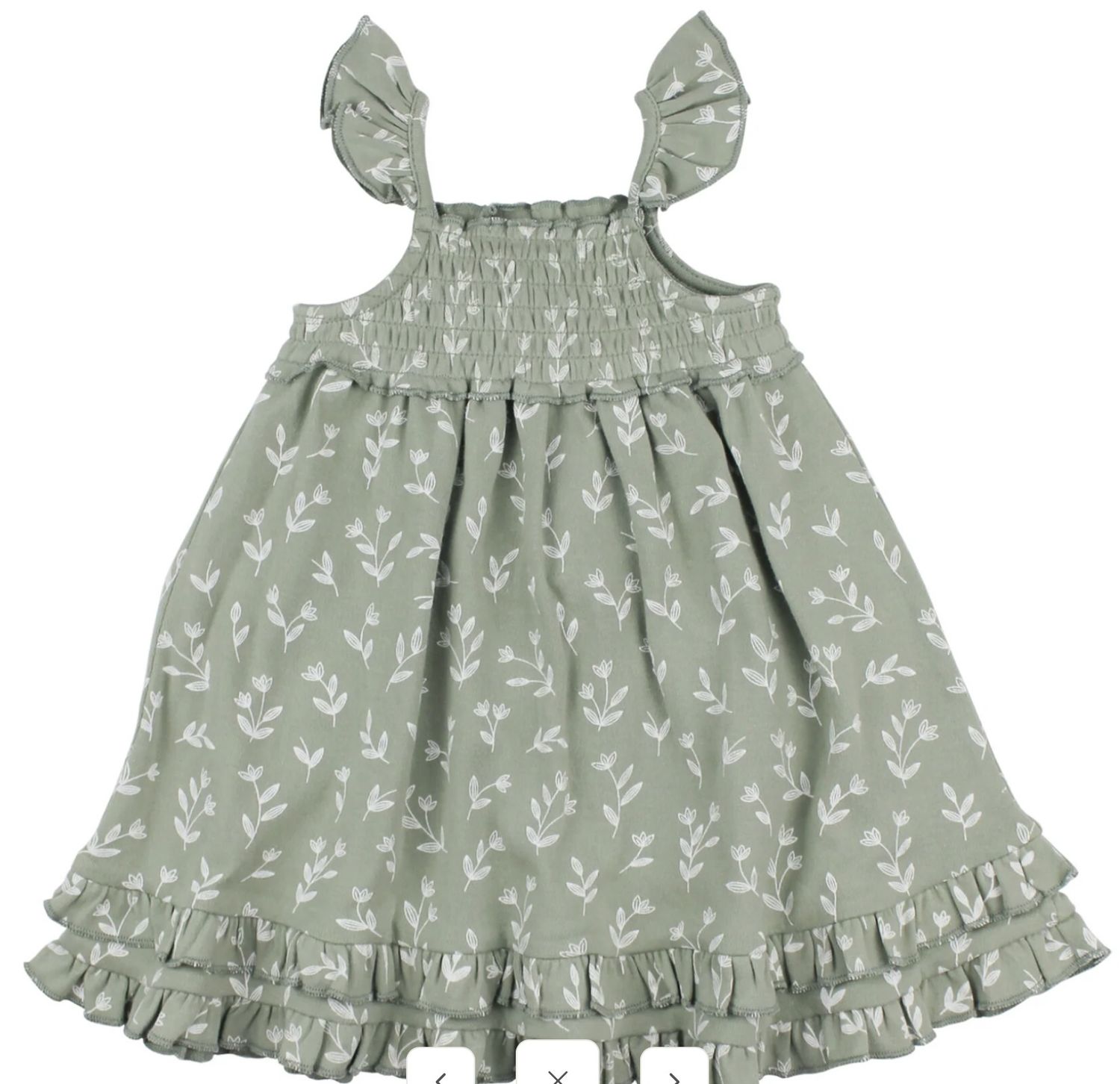 Flora Summer Dress, Color: Seafoam, Size: 6-9M