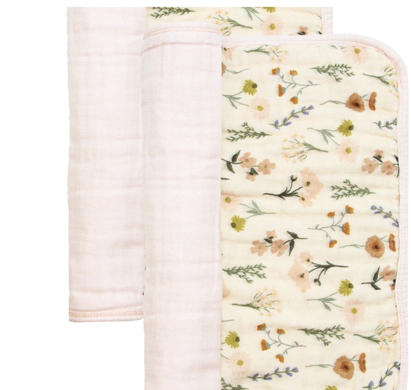 Burp Cloth 2 Pack - Rachel/Blush