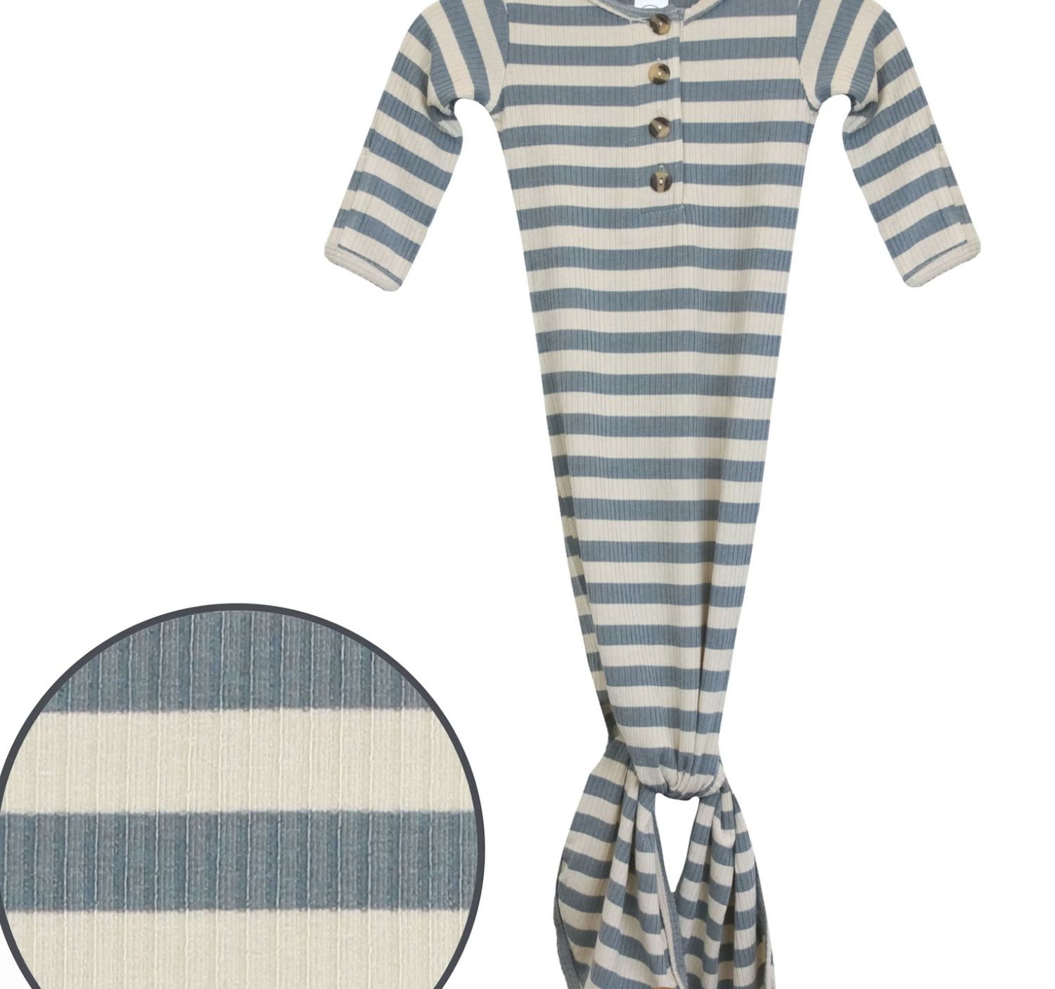 Ribbed Knotted Gown - Lincoln