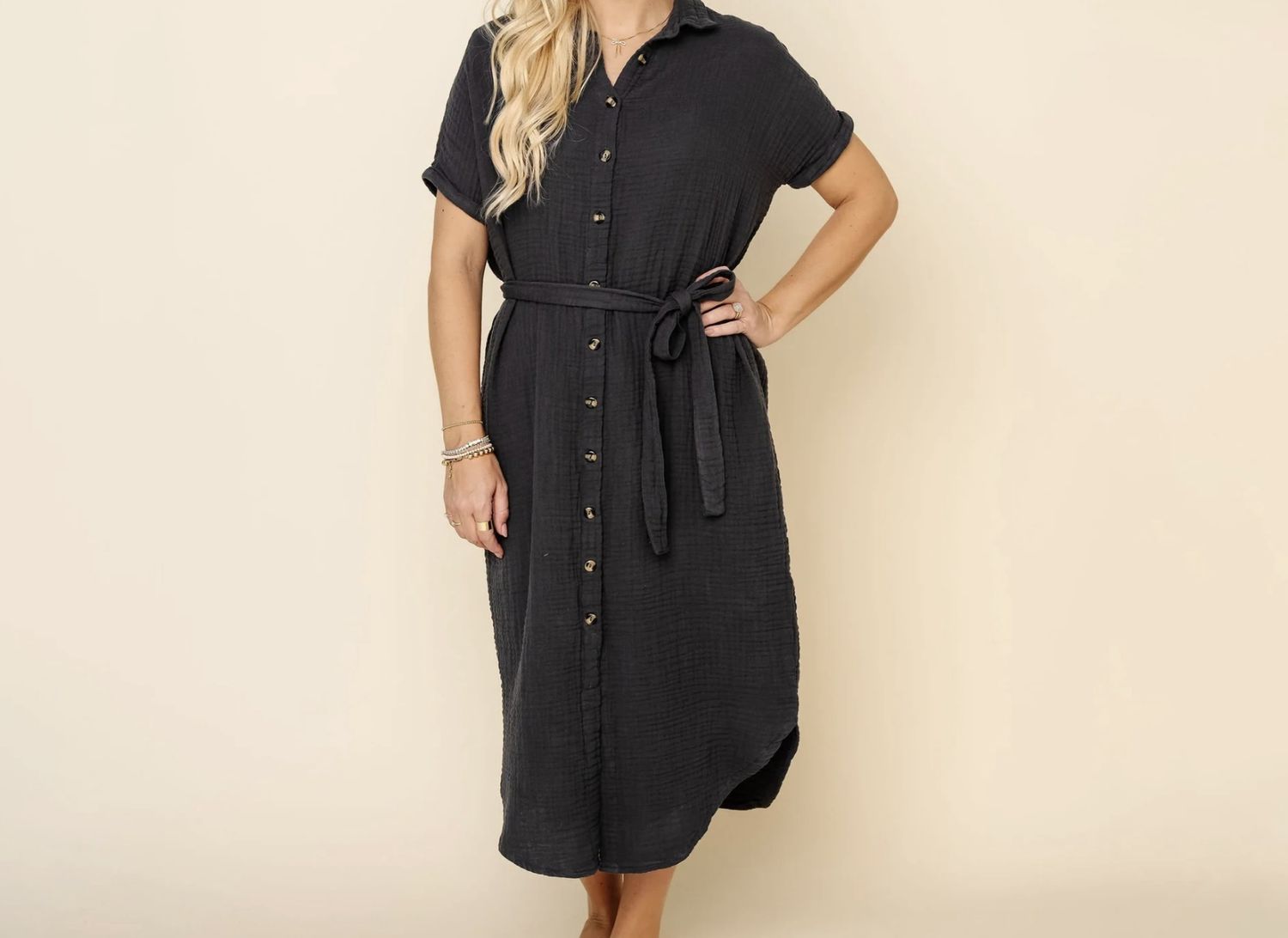The Everyday Dress - Charcoal
