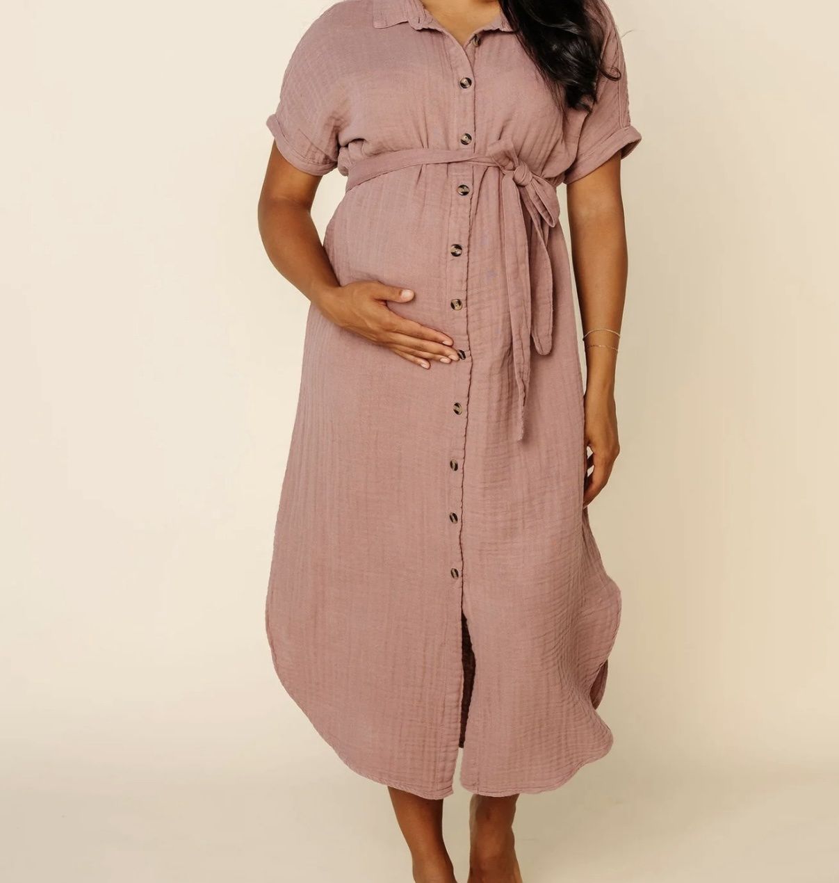 The Everyday Dress - Berry, Color: Mauve, Size: XX Small