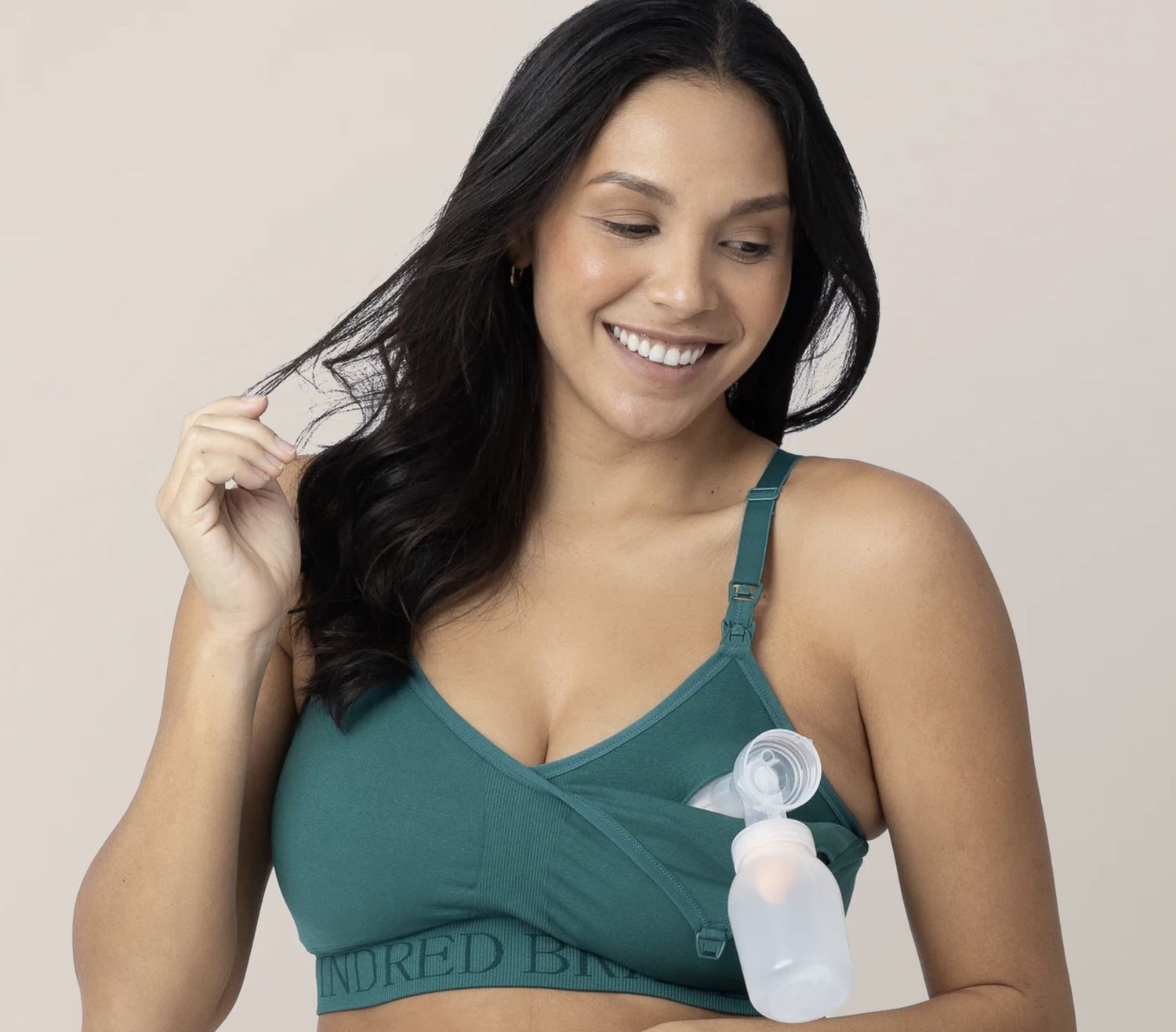 Sabrina Nursing Sport Bra  - Regular, Color: Teal, Size: Small