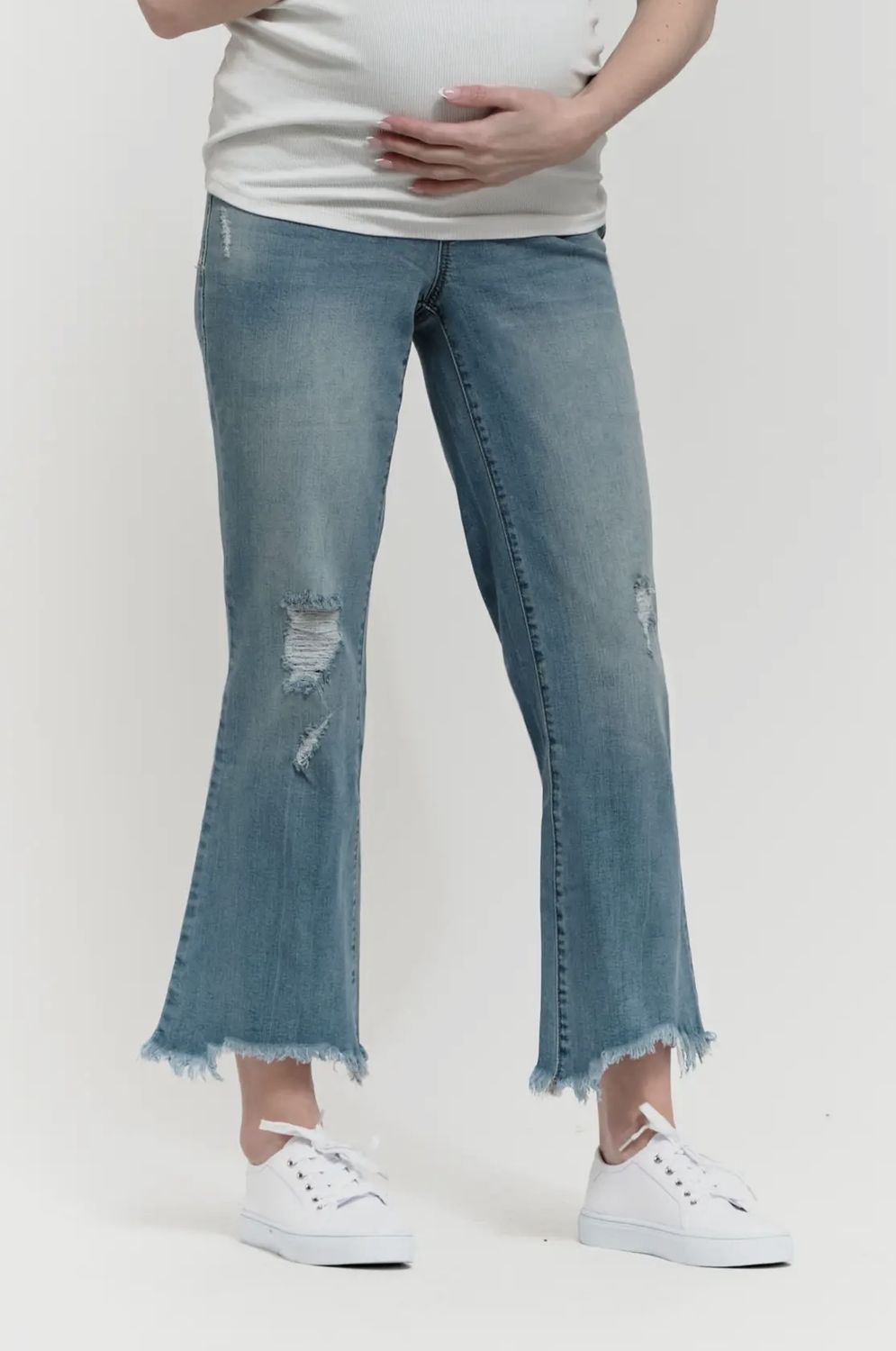 Demi - Boot w/Bellyband Jeans, Color: Denim, Size: 00/24