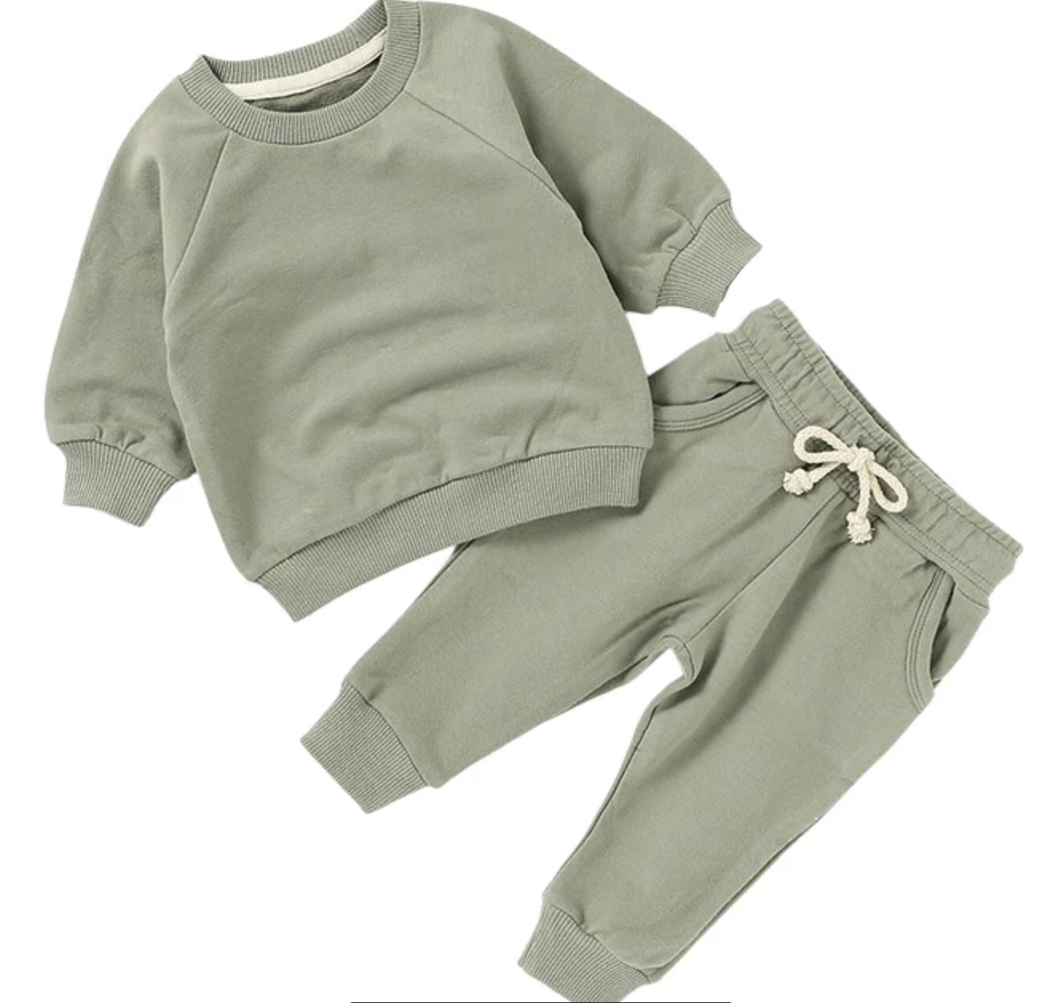 Jogger Set - Sage, Color: Sage, Size: 3-6M