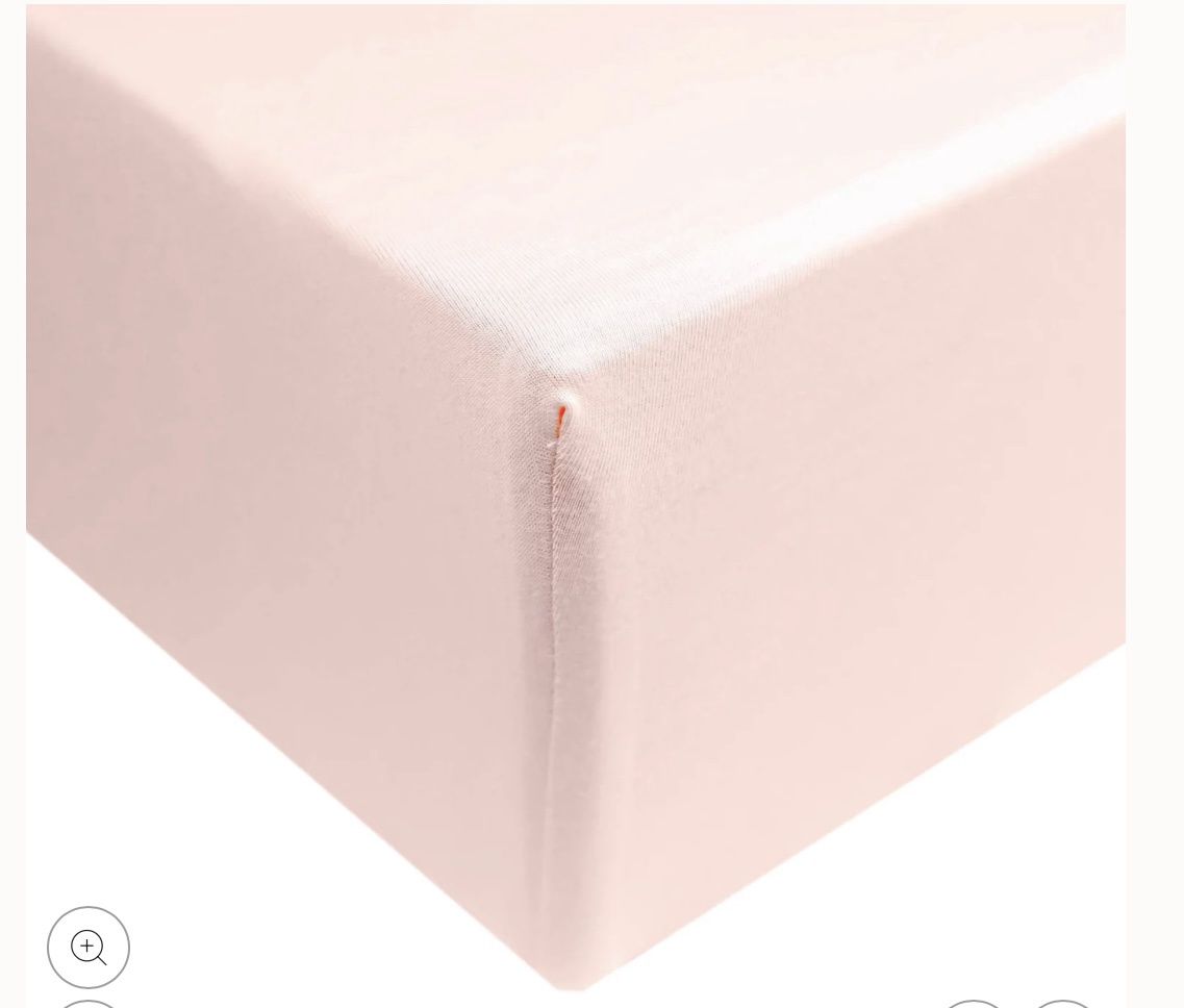 Premium Knit Fitted Crib Sheets - Blush, Color: Blush
