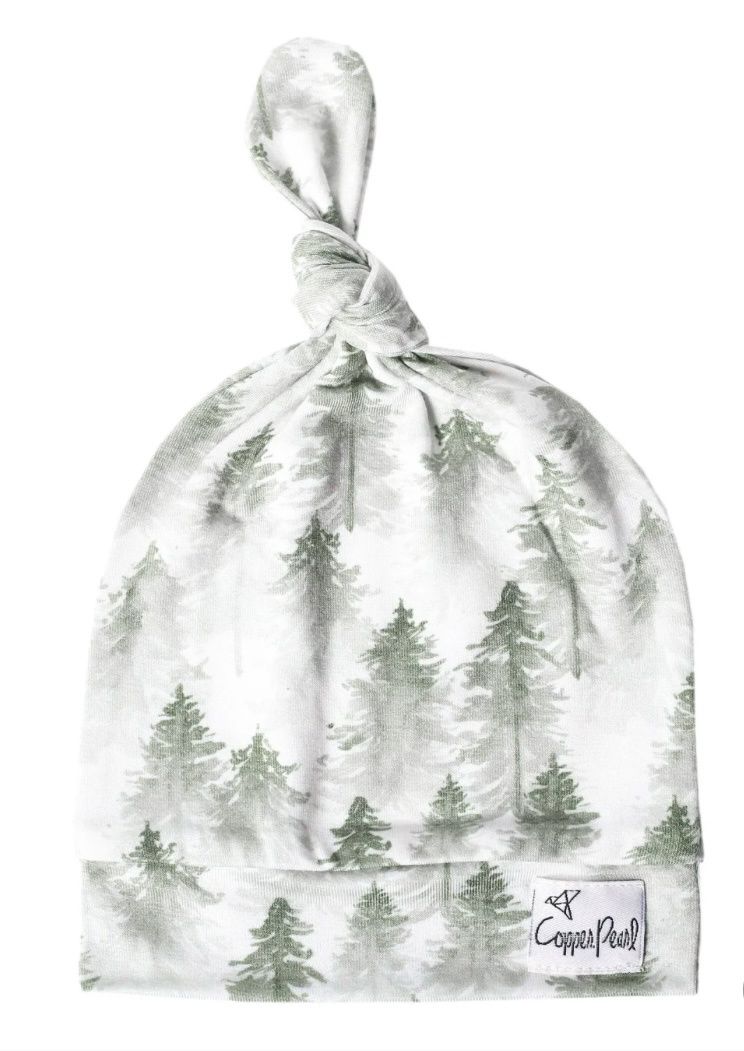 Top Knot Hat - Evergreen