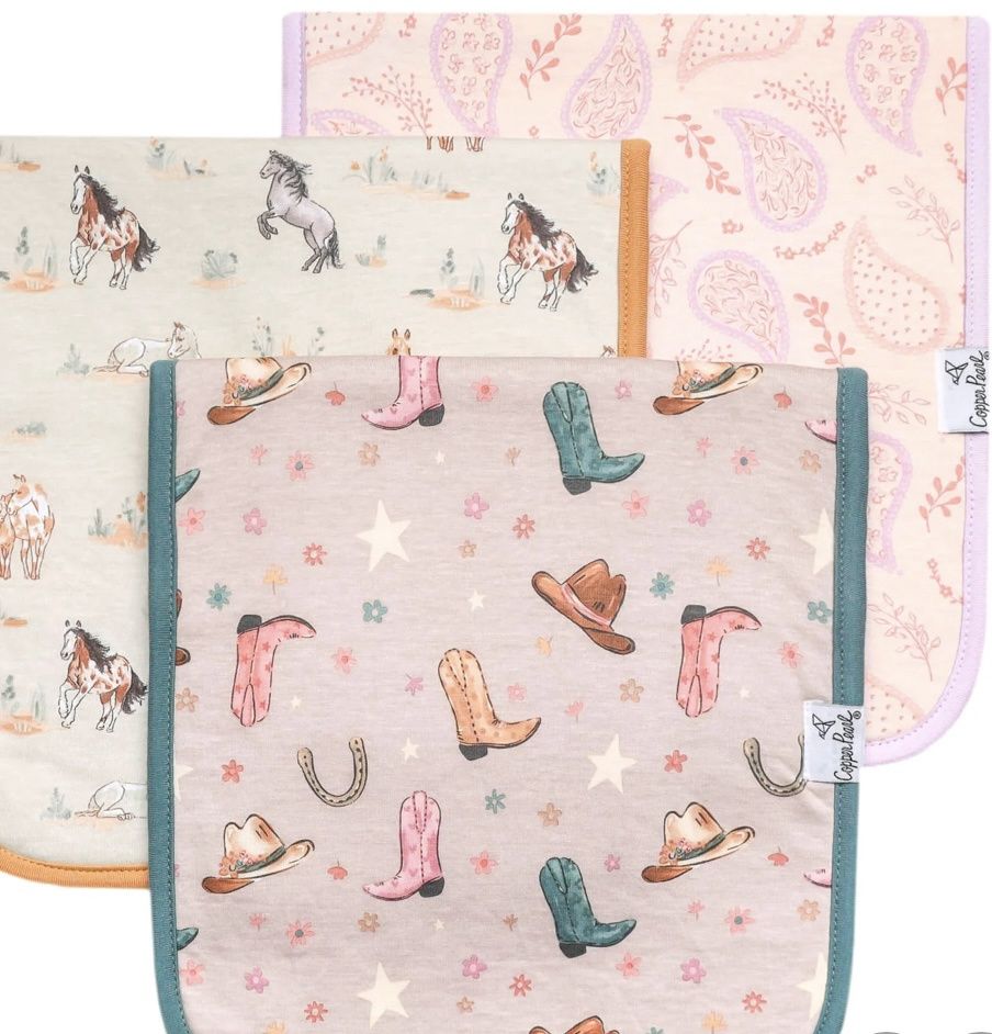 Burp Cloths - Cheyenne