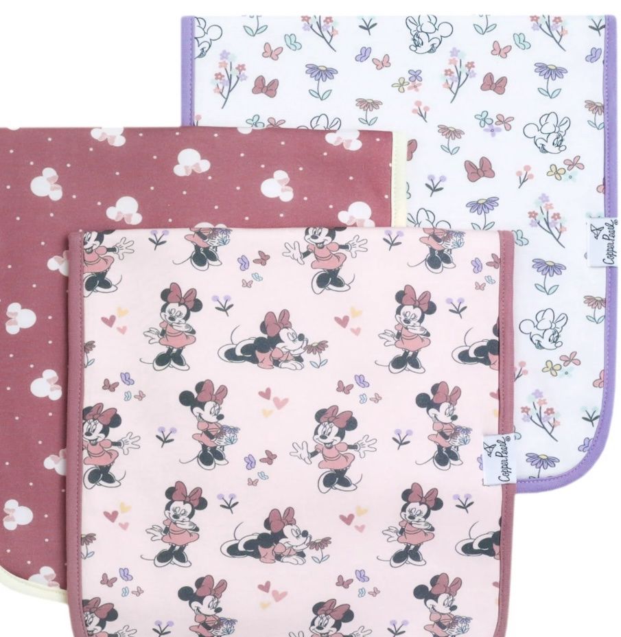 Burp Cloths - Minnie Mouse