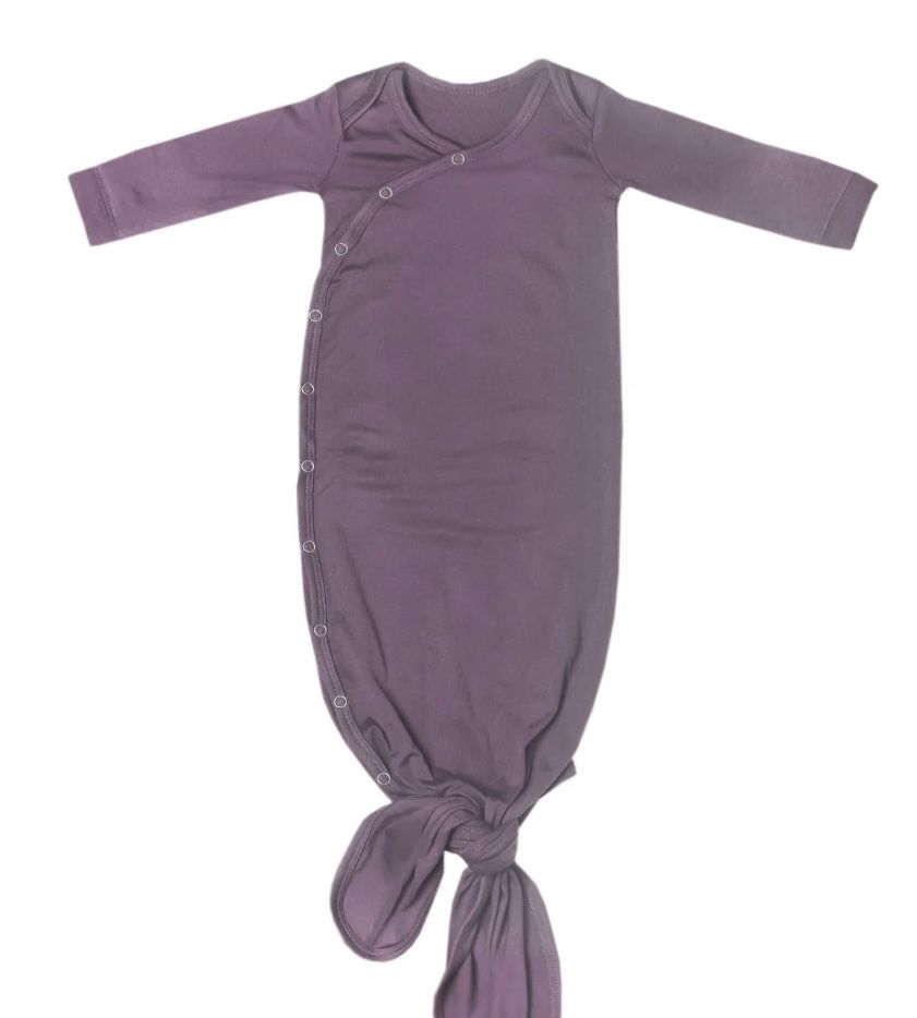 Knotted Gown - Plum