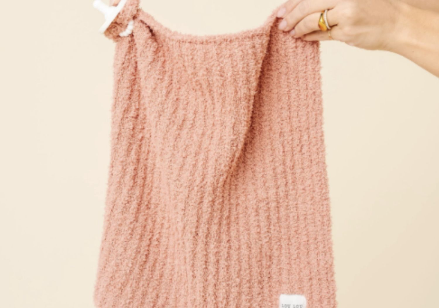 Chenille Blanket - Rose, Color: Rose