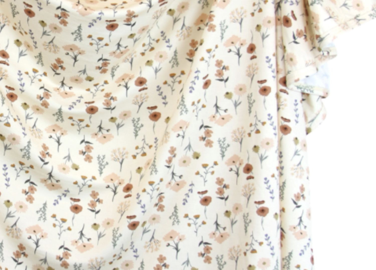 Swaddle Blanket - Rachel, Color: Cream/Flowers