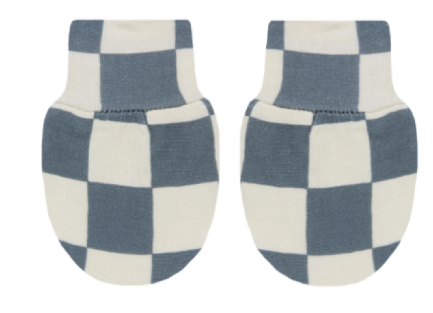 Miles No Scratch Mittens, Color: Blue/Check