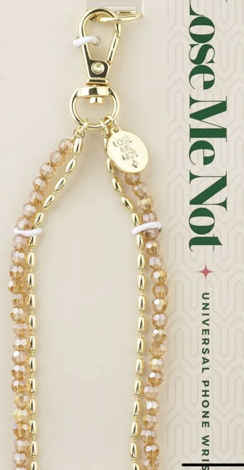 Phone Wristlet - Gold Vintage Rose, Color: Gold Vintage Rose