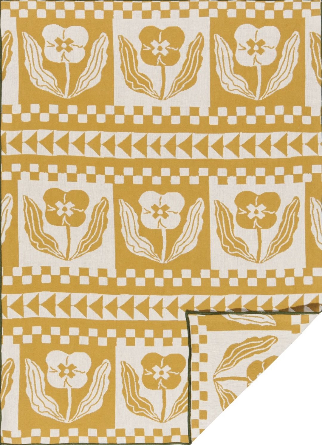 Double Cloth - Teppi, Color: Gold &amp; Cream