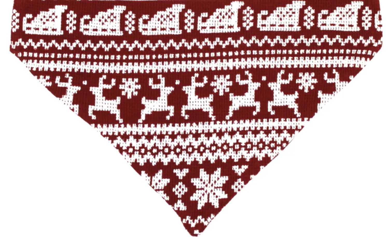 Pet Bandana - Santa’s Sleigh, Color: Santa’s Sleigh, Size: S/M