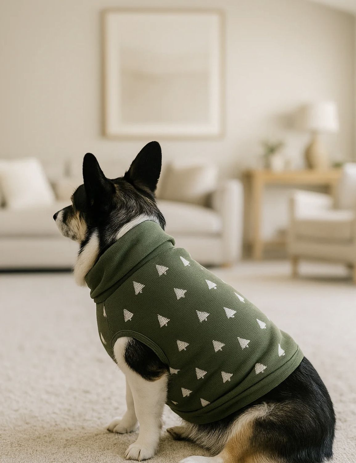 Dog Sweater - Frosty Pine, Season: Frosty Pine, Size: XS/S