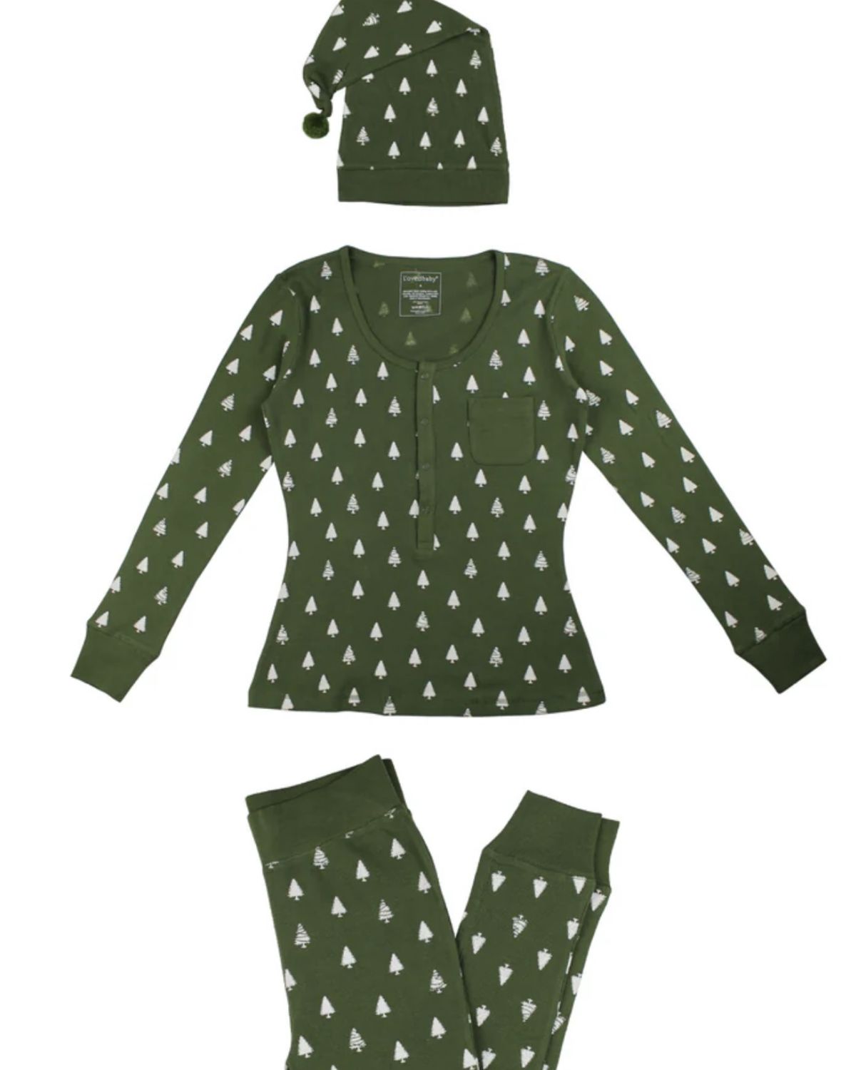 Holiday Thermal PJ Women’s - Frosty Pine, Season: Frosty Pine, Size: XS