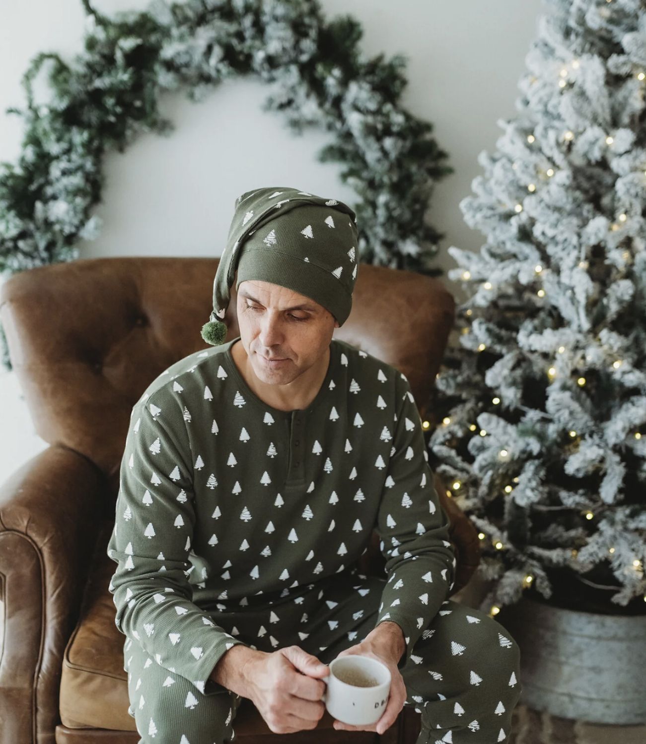 Holiday Thermal PJ Men’s - Frosty Pine, Season: Frosty Pine, Size: XS