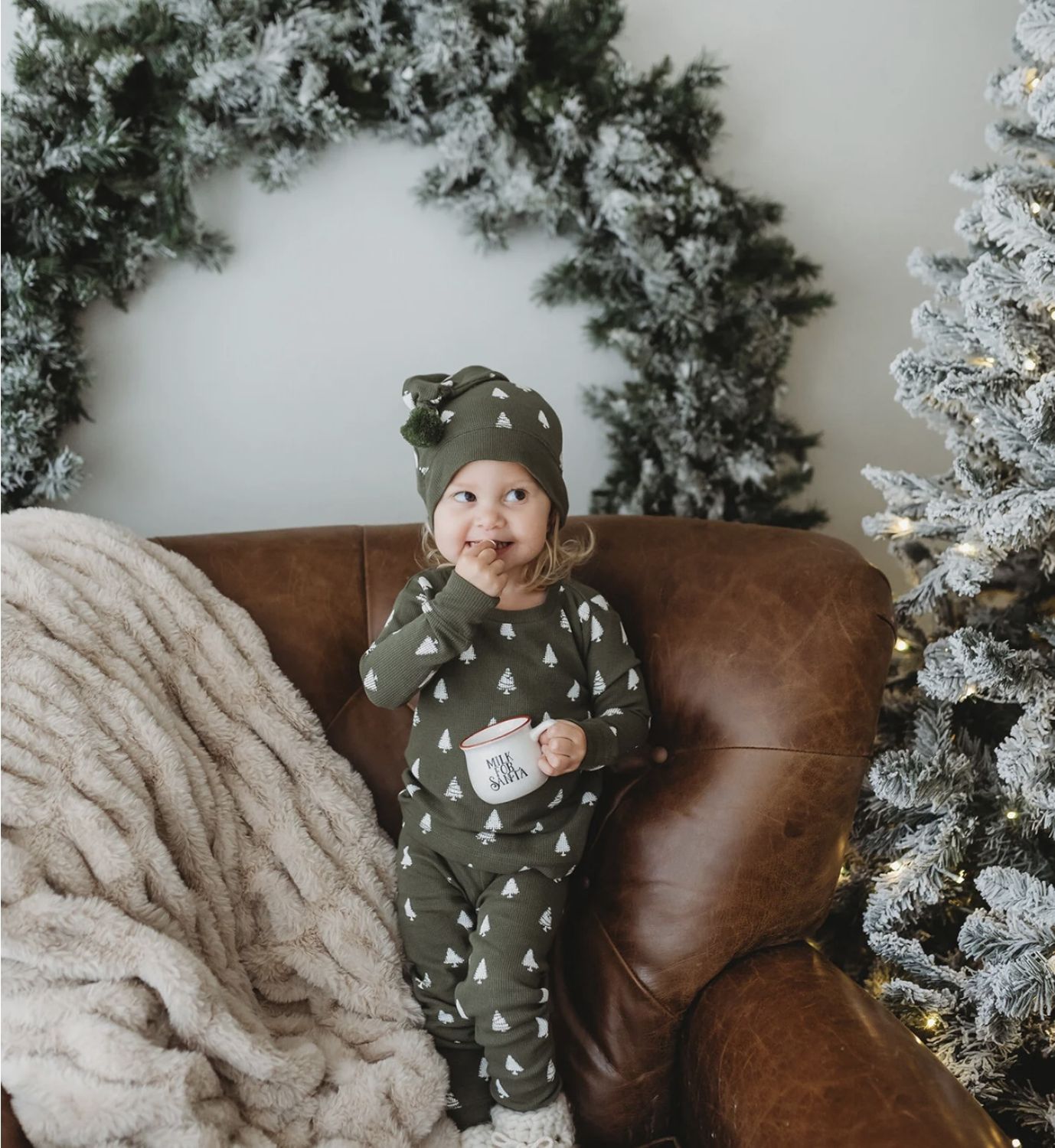 Holiday Thermal PJ Kids - Frosty Pine, Season: Frosty Pine, Size: 12-18M
