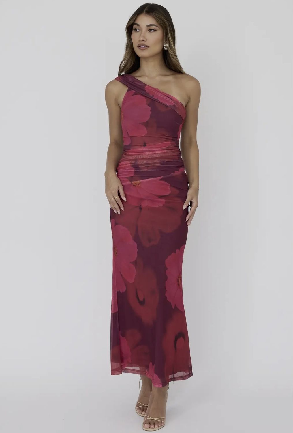 Kelsey off the shoulder dress, Color: Pink, Size: Large