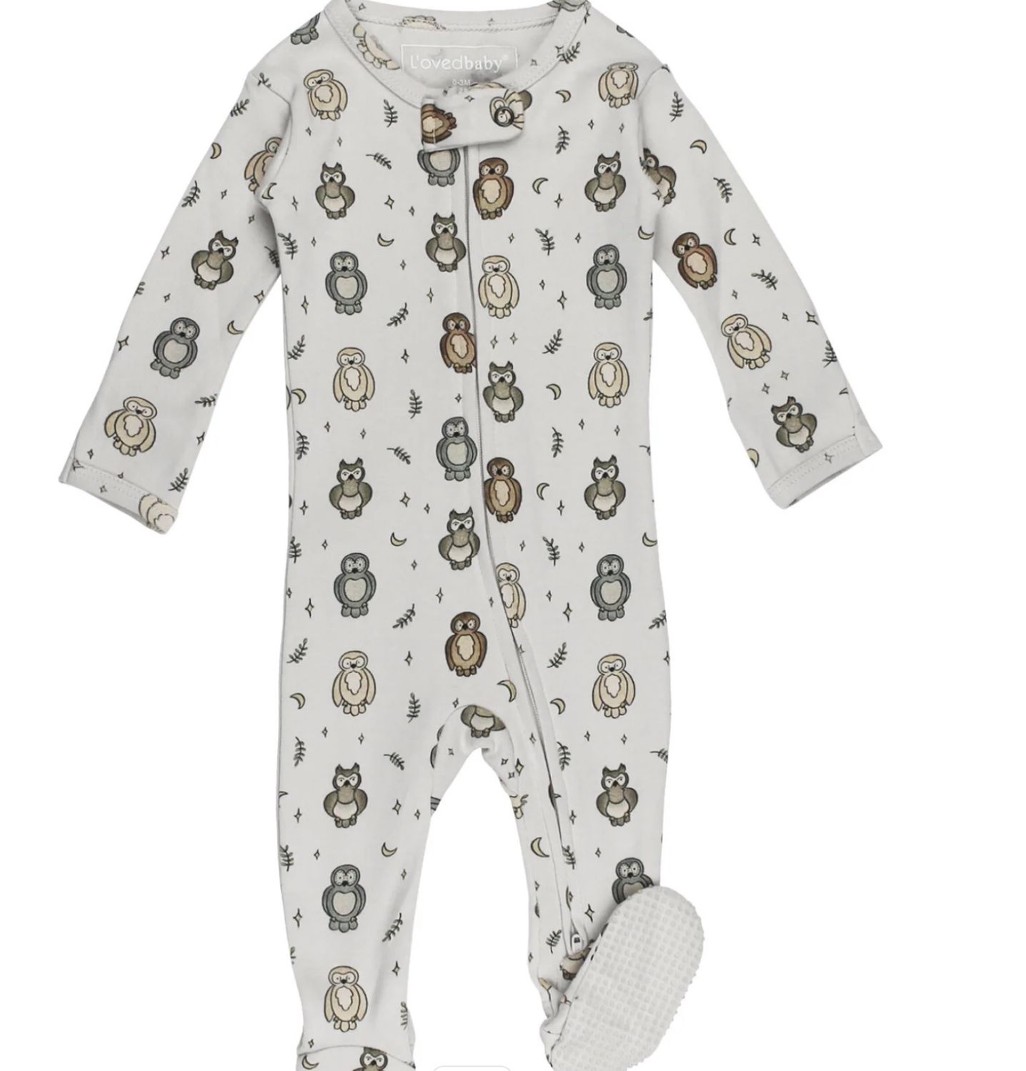 Desert Friends 2-Way Zipper Footie - Owl Hoo