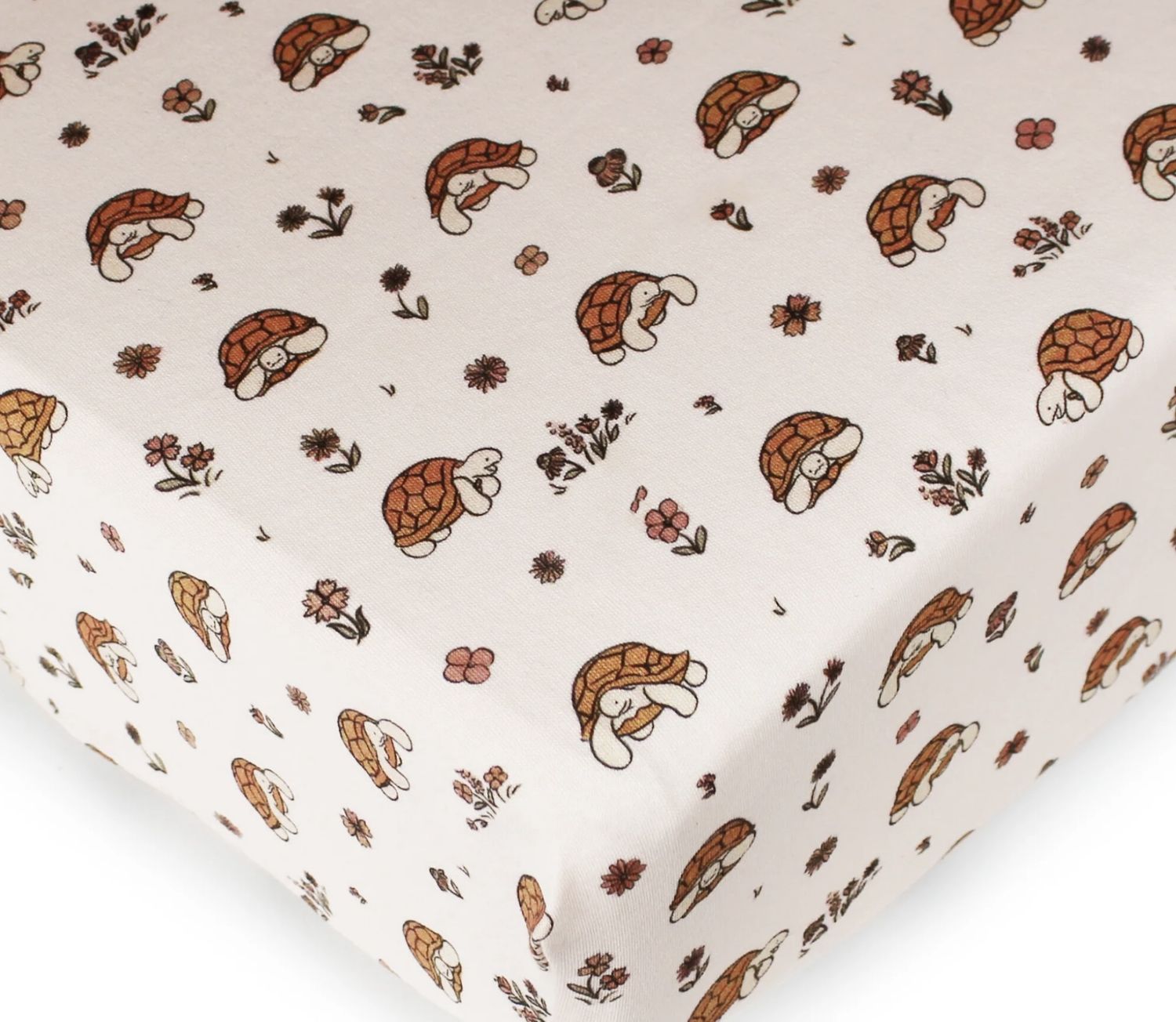 Desert Friends Crib Sheets - Tiny Tortoise, Theme: Tiny Tortoise