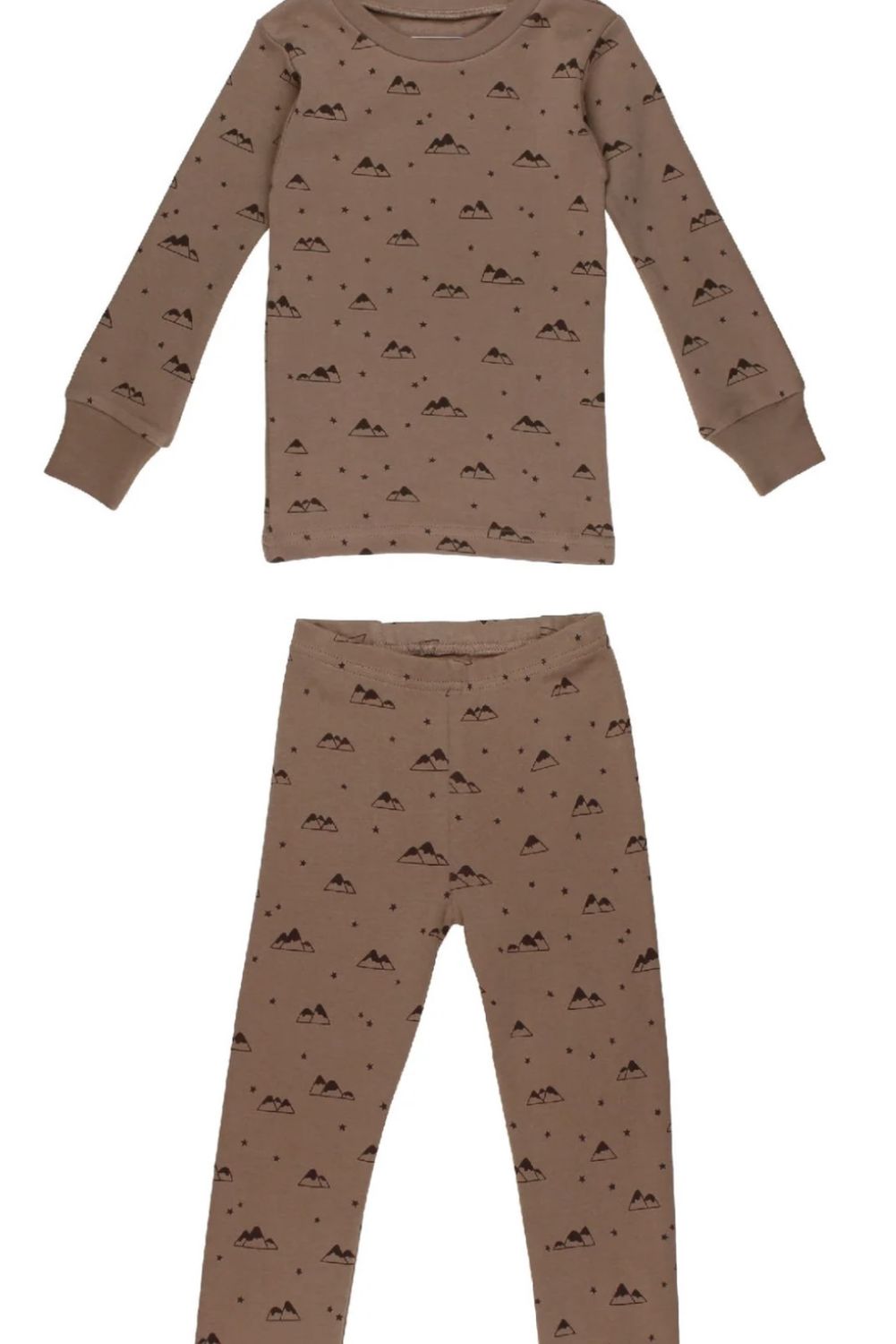 Pine &amp; Peak PJ Set - Latte Mountain, Color: Latte, Size: 2T