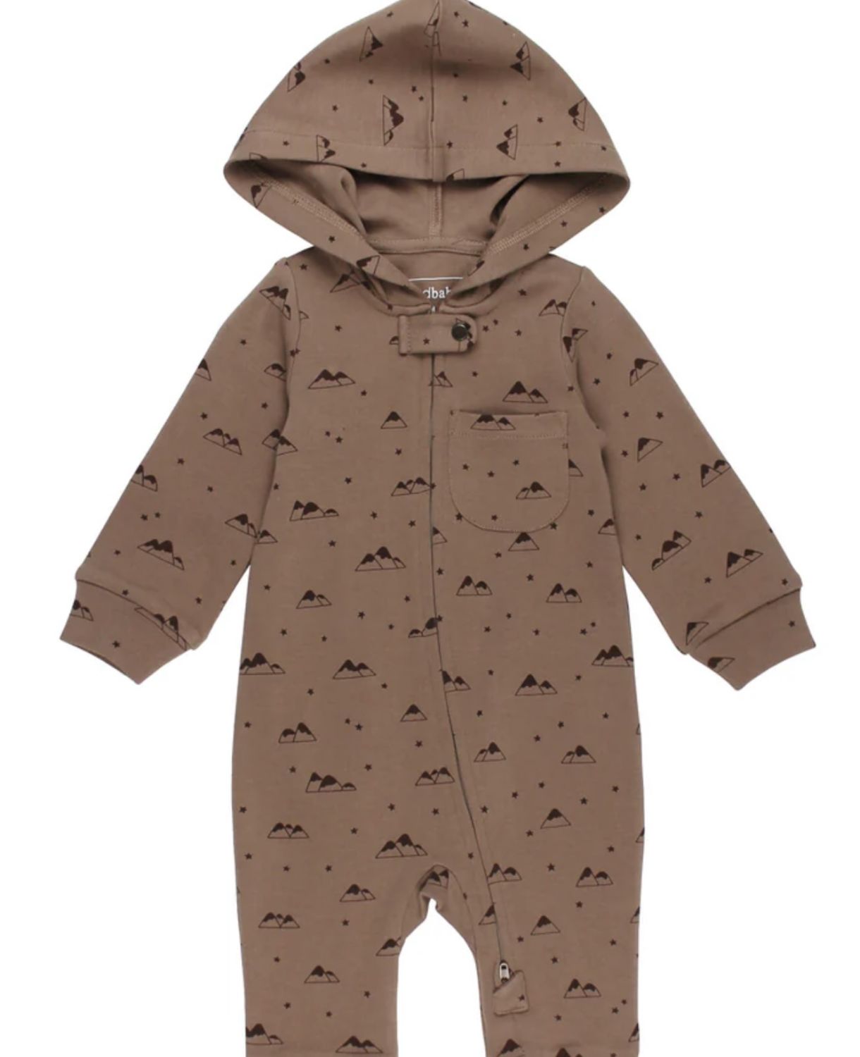 Pike &amp; Peak Romper - Latte Mountain, Color: Latte, Size: 6-9M