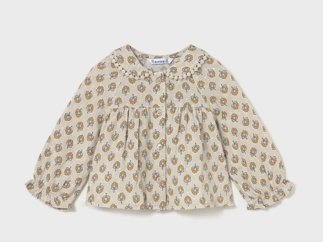Opal Chiffon Blouse, Color: Tan Chiffon, Size: 6M