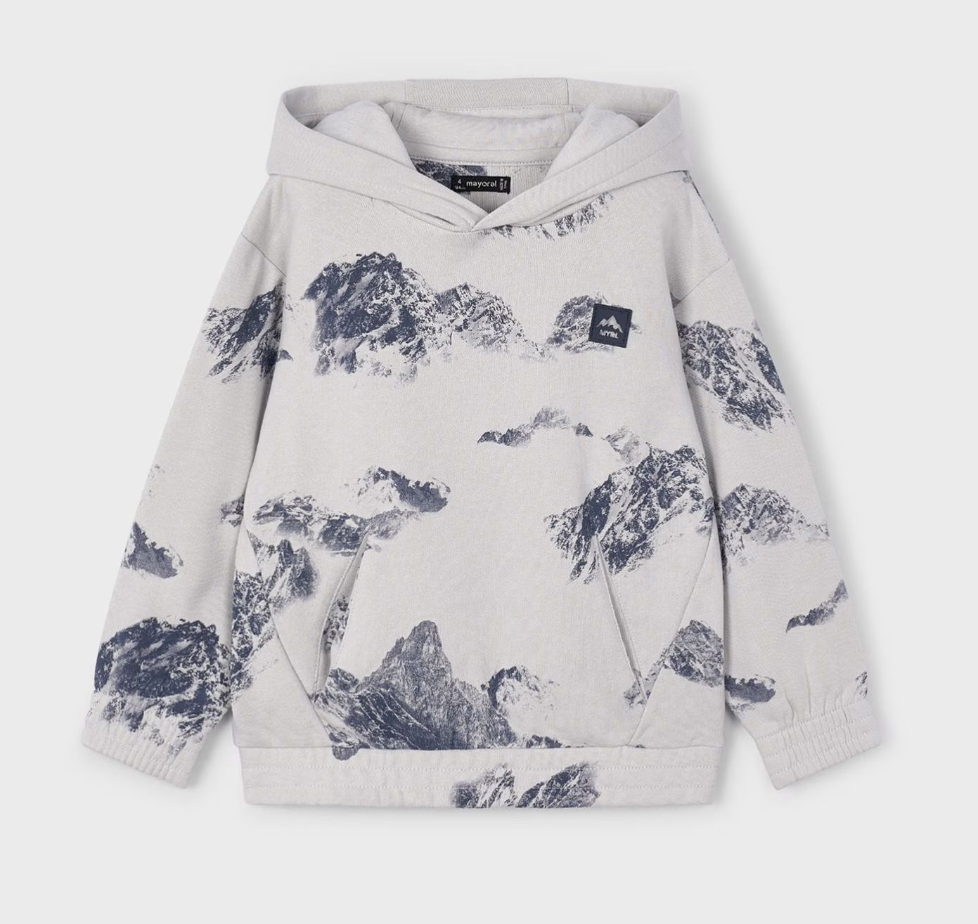 Timmy Printed Hoodie, Color: Gray, Size: Size 2