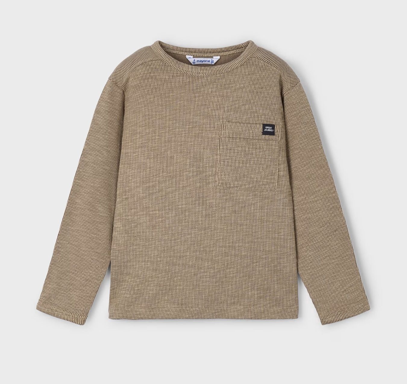 Dalton Knit T-Shirt, Color: Brown, Size: Size 2
