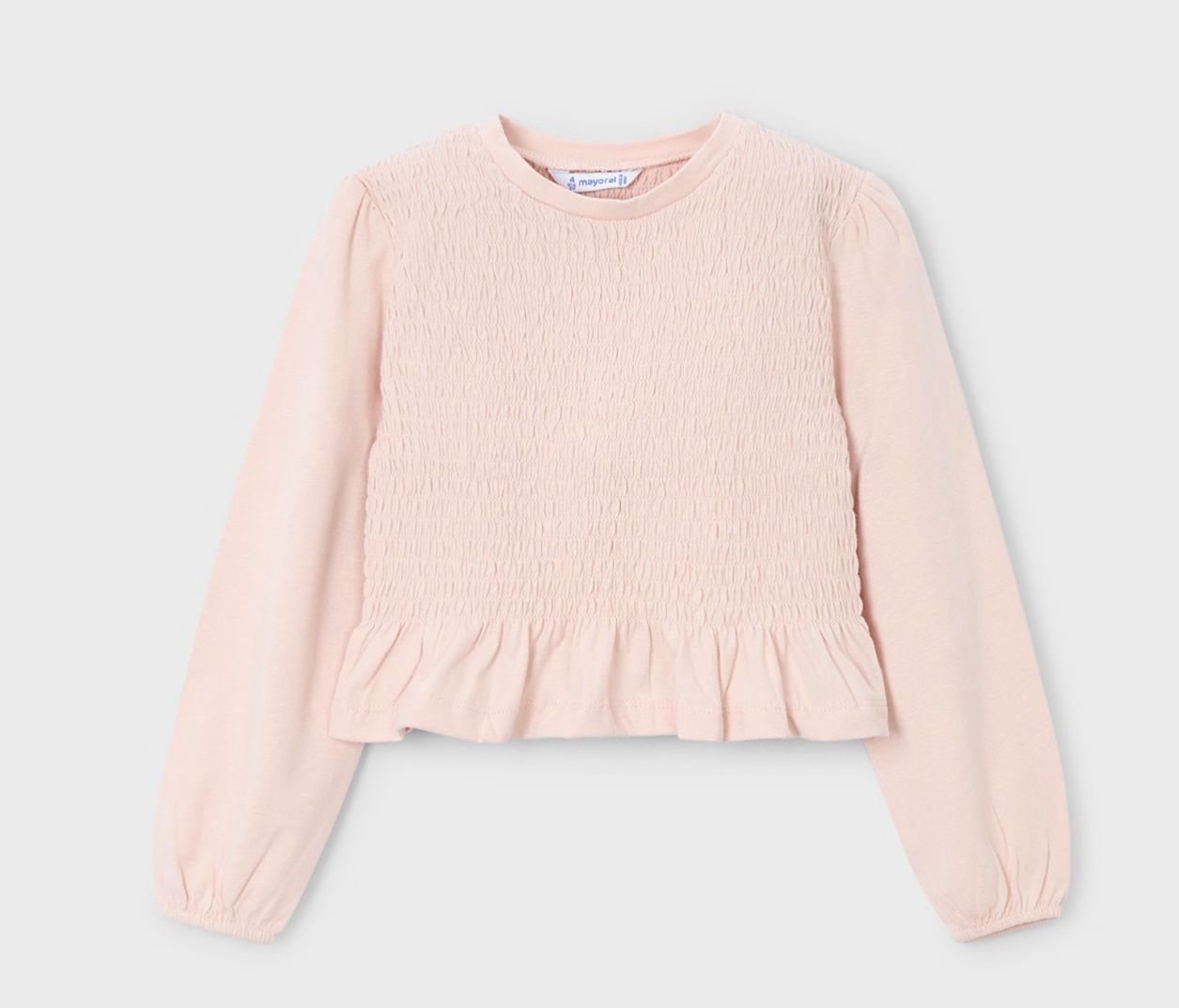 Josie Smocked Shirt, Color: Peach, Size: Size 2