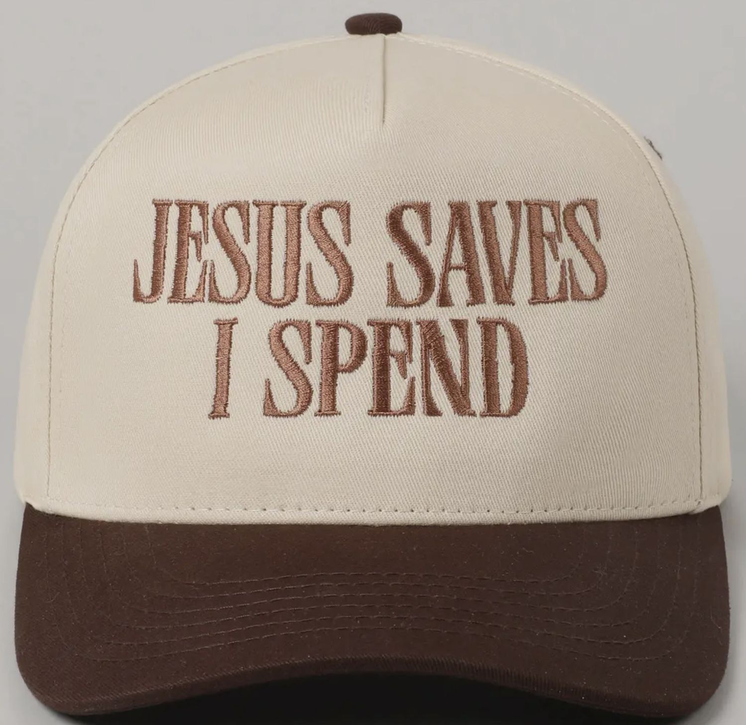 Jesus Saves I Spend Trucker Hat