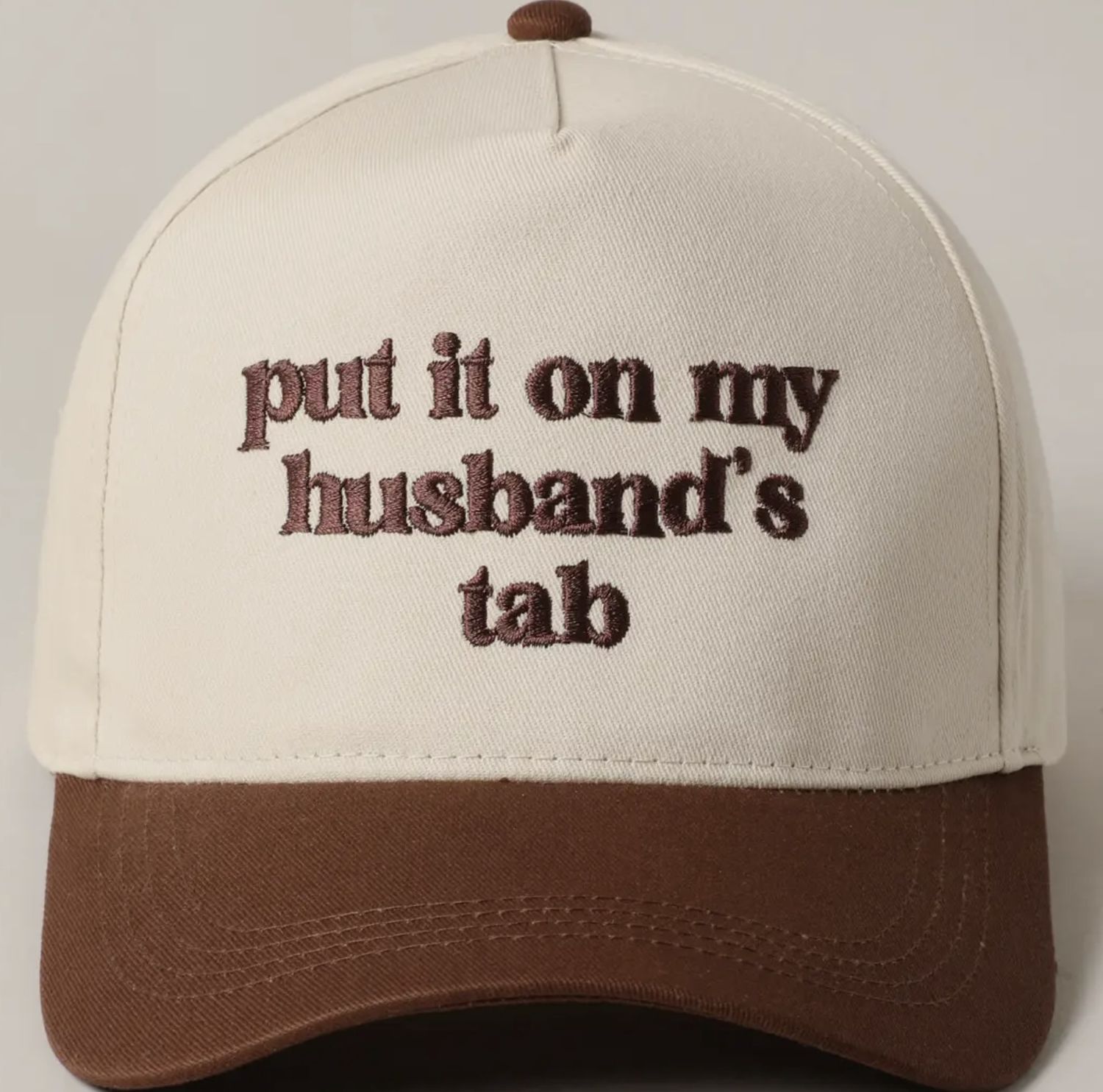 Put it on my Husband’s Tab