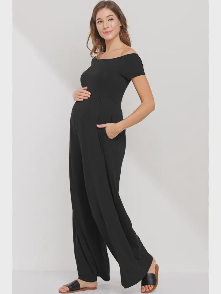 Mary Off the Shoulder Wide Leg  Jumpsuit, Size: X - Large