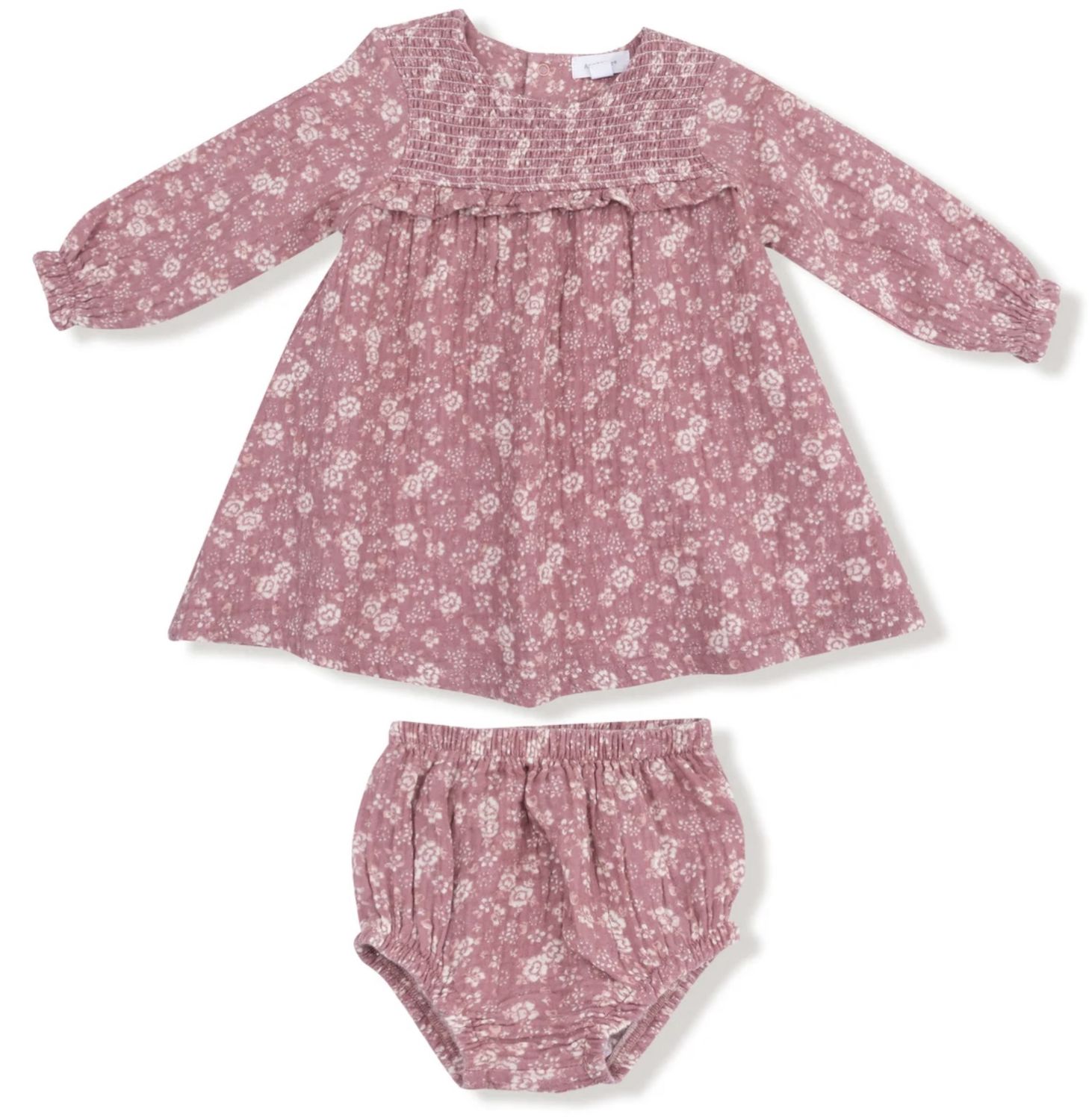 Sabrina Ruffle Dress, Color: Bandana Floral Rose, Size: 12-18M