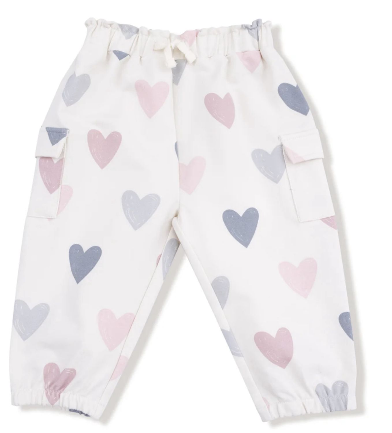 Fashion Cargo Pants - Hearts, Color: Hearts, Size: 6-12M
