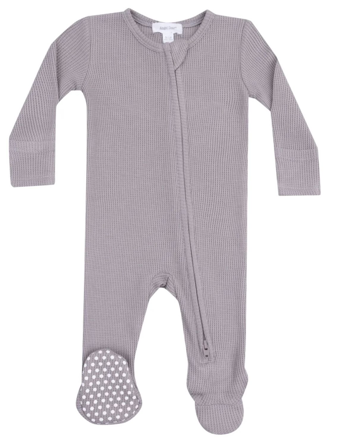 2-Way Zipper Footie - Ash, Color: Ash, Size: NB