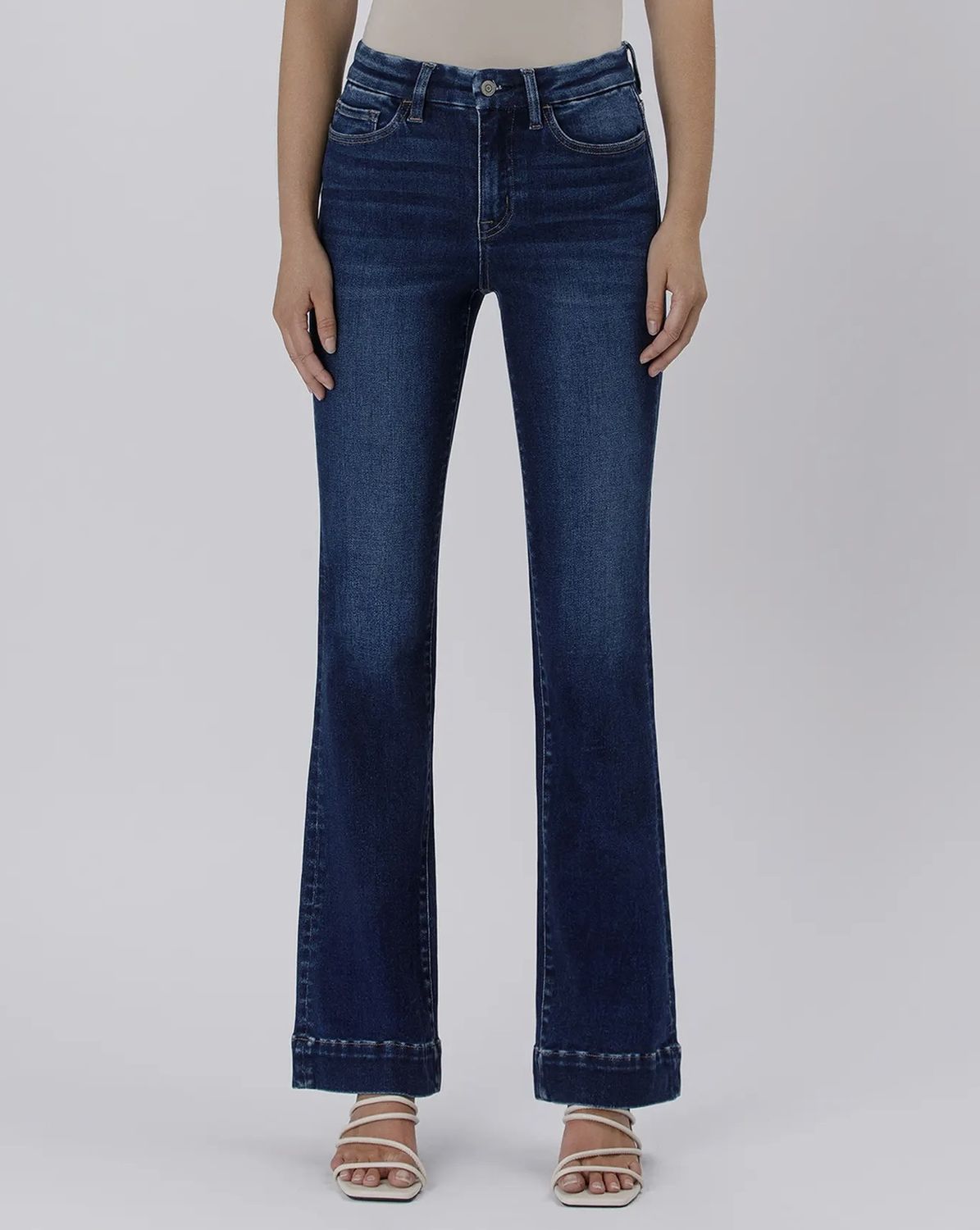 High Rise Trouser Bootcut, Color: Blue Element, Size: 0/24