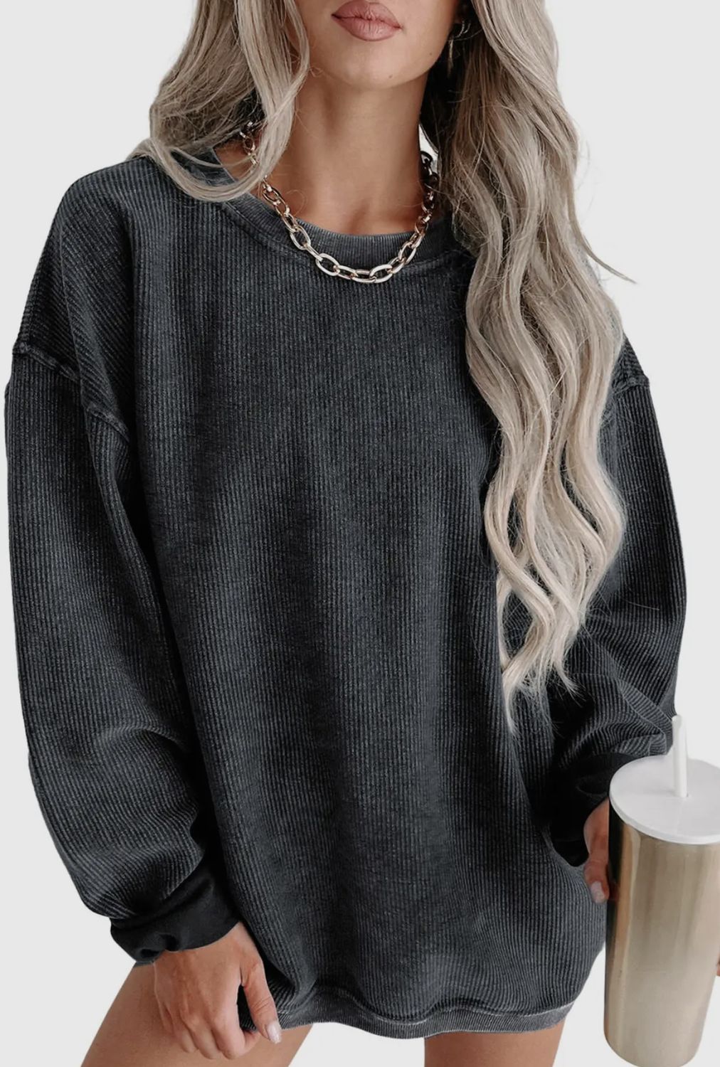 Robin Pullover Sweatshirt, Color: Black, Size: Small