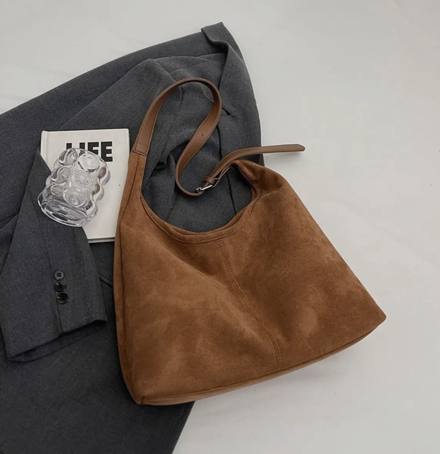 Commuter Tote Bag, Color: Brown
