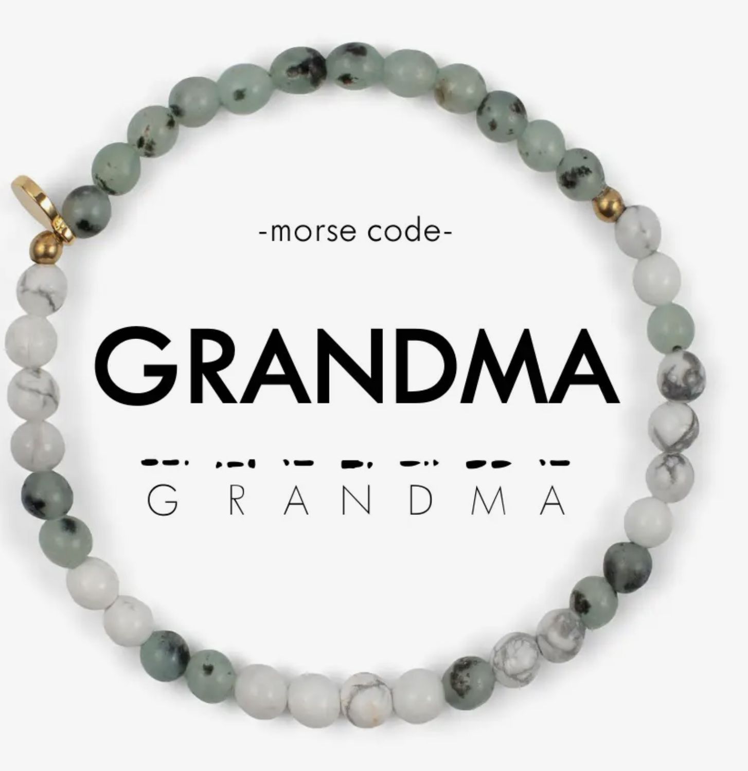 Grandma Morse Code Bracelet