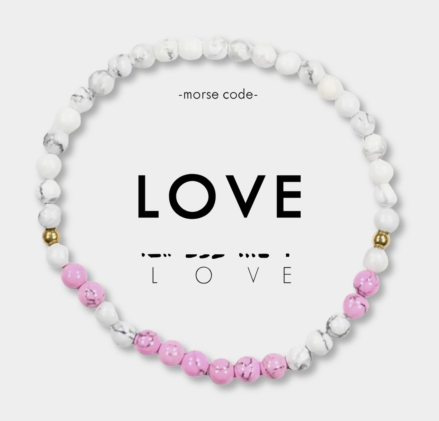 Love Morse Code Bracelet