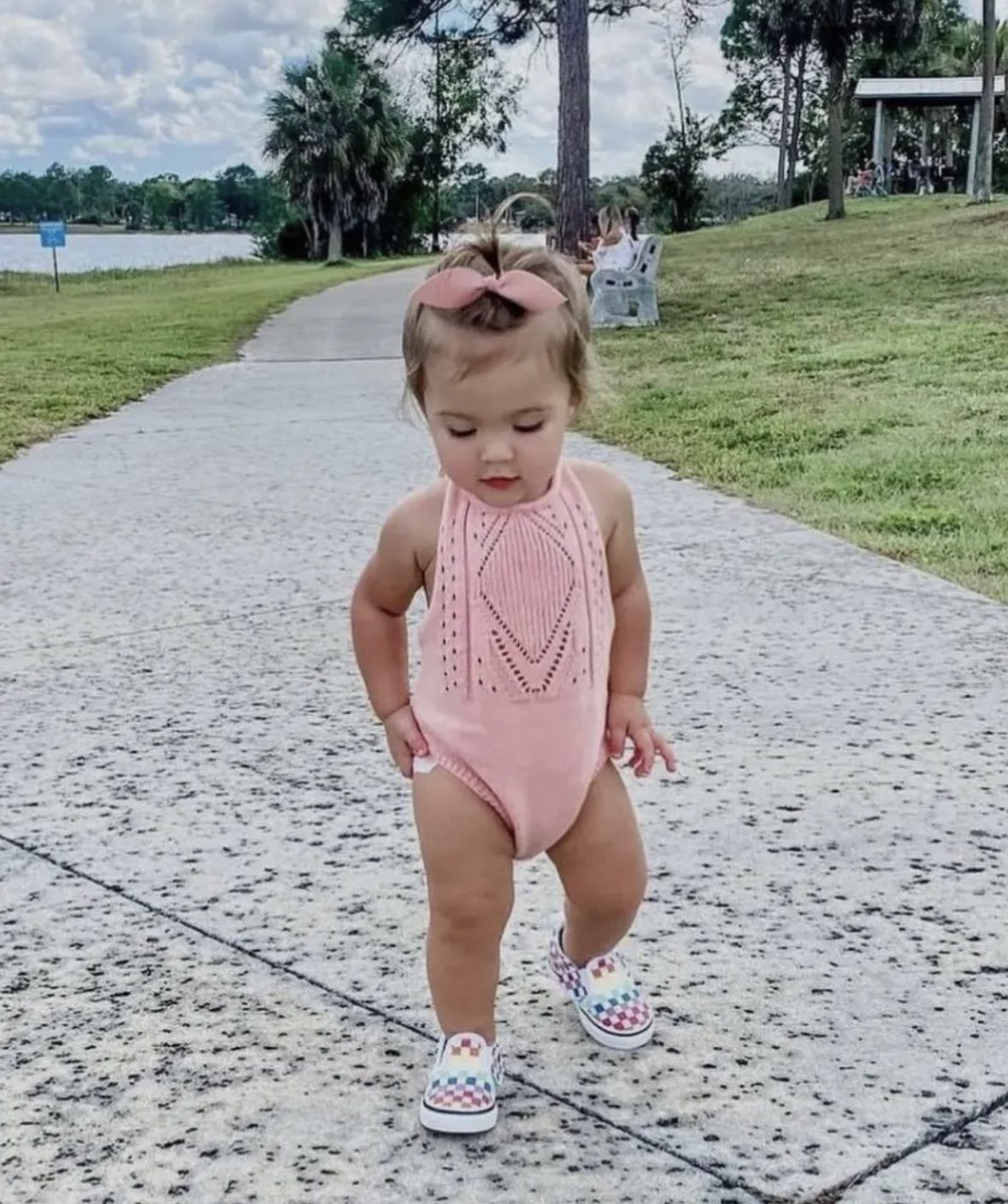 Drake Halter Romper, Color: Pink, Size: 0-3M
