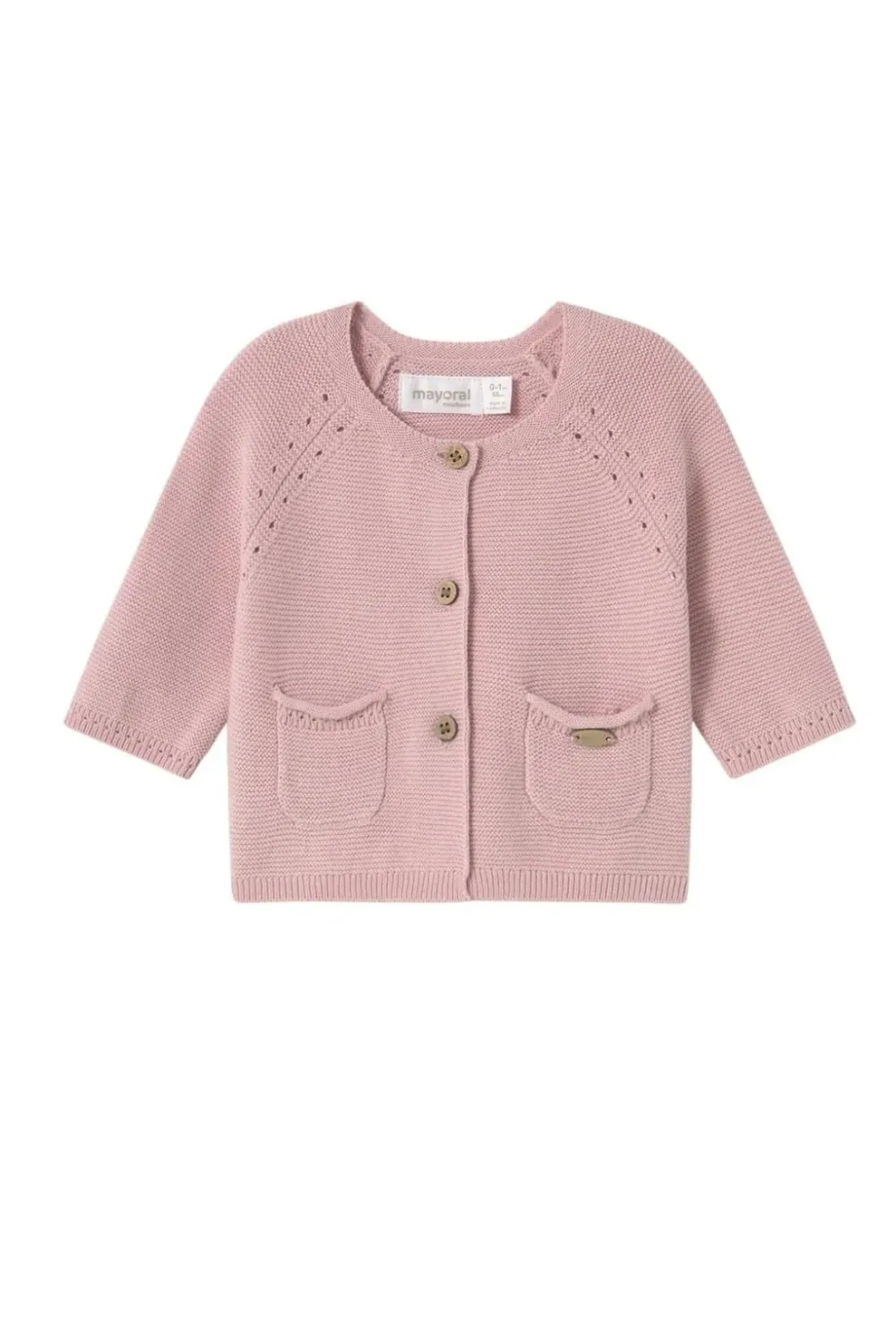 Sakura Knit Cardigan, Color: Sakura, Size: 0-1 Mo. (22” ht)